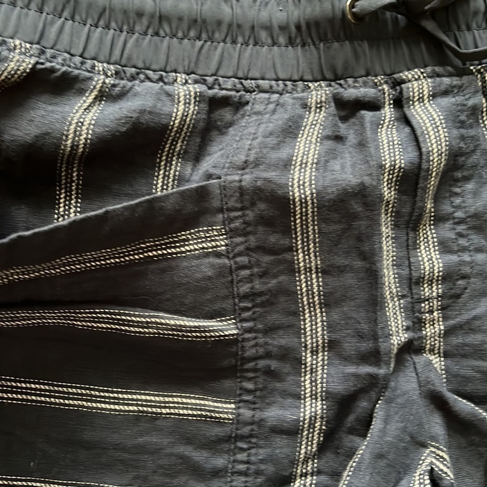 Athleta Cabo linen striped shorts sz 6 - Picture 4 of 8